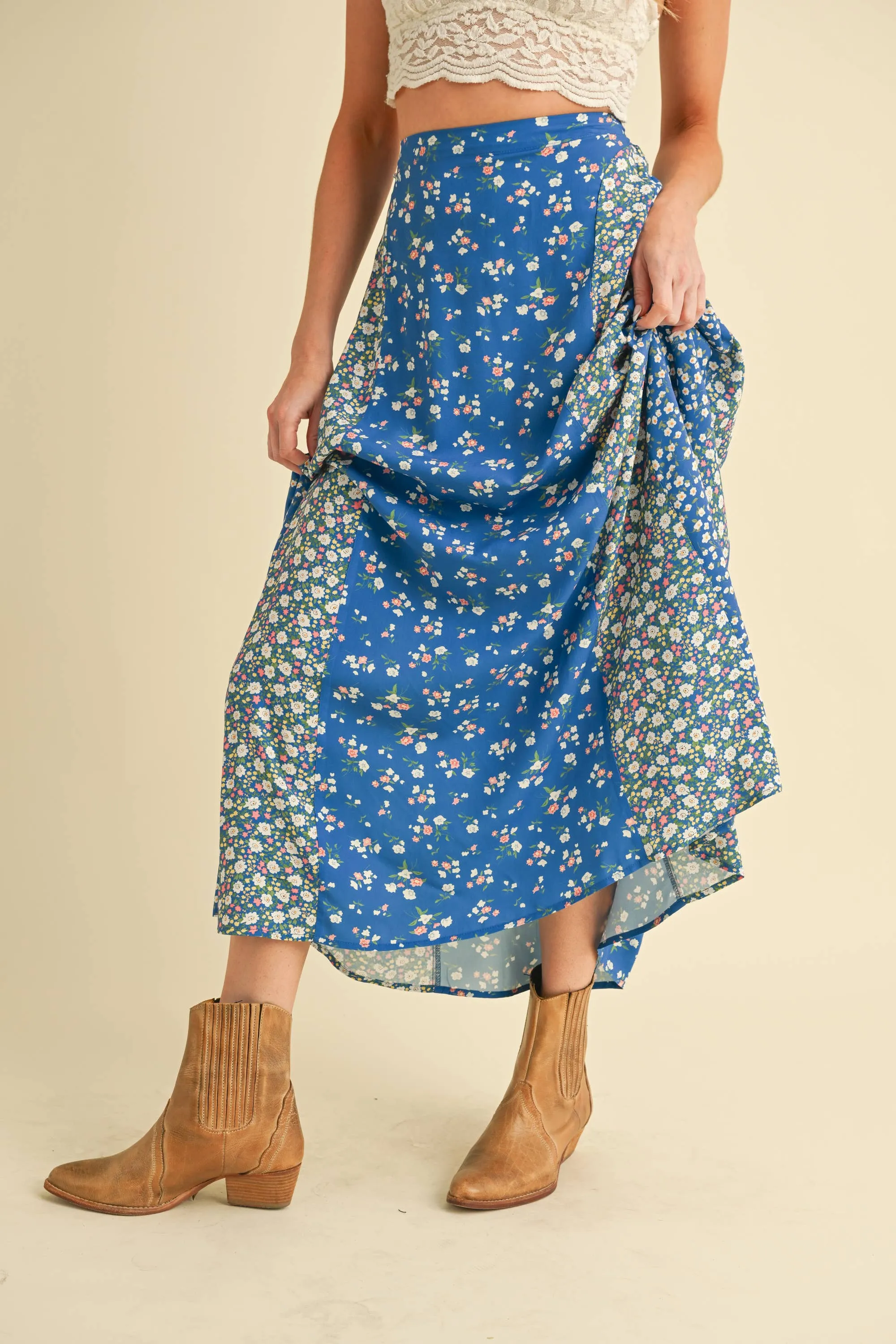 Melanie Floral Pattern Skirt