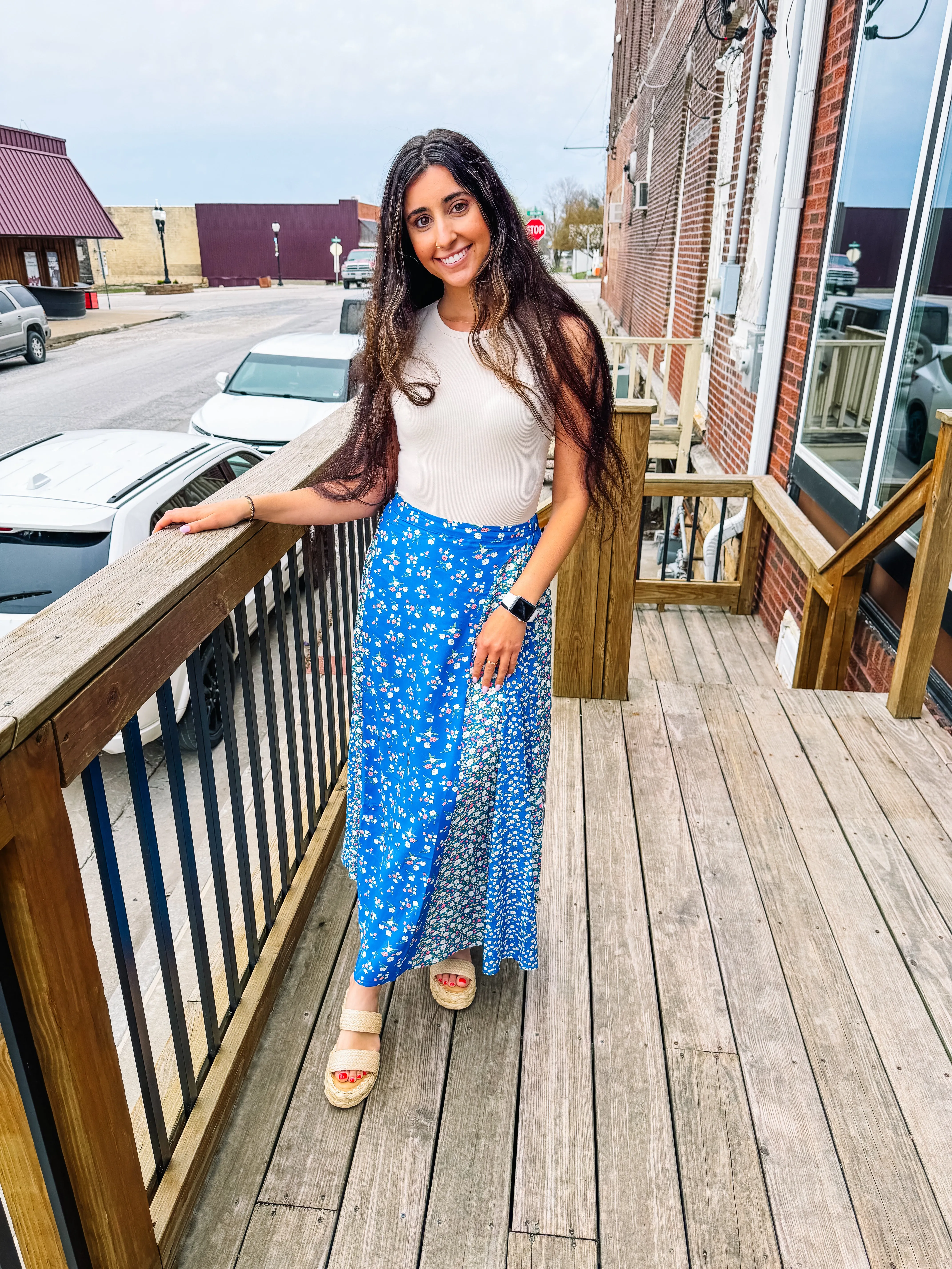 Melanie Floral Pattern Skirt