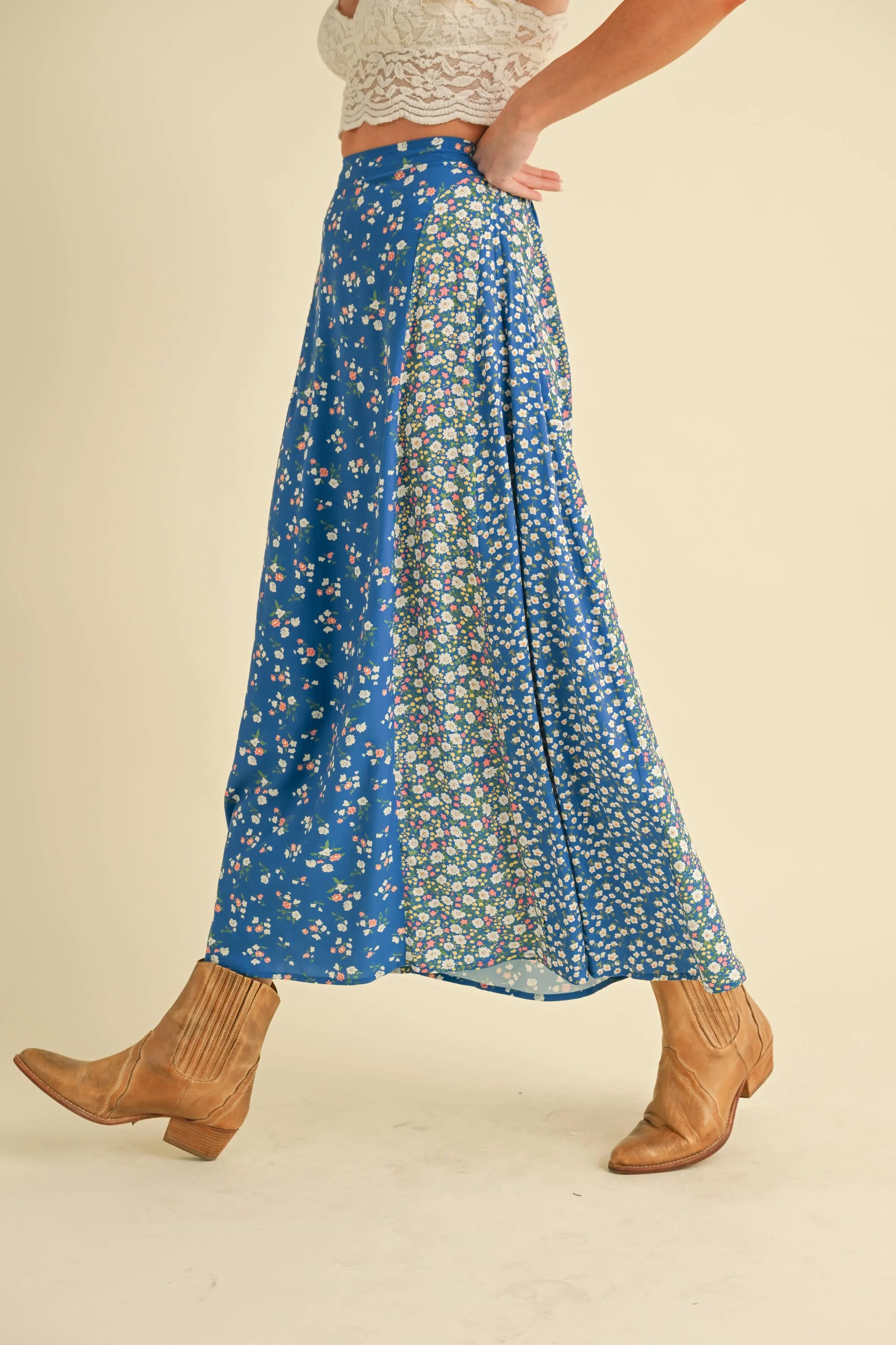 Melanie Floral Pattern Skirt