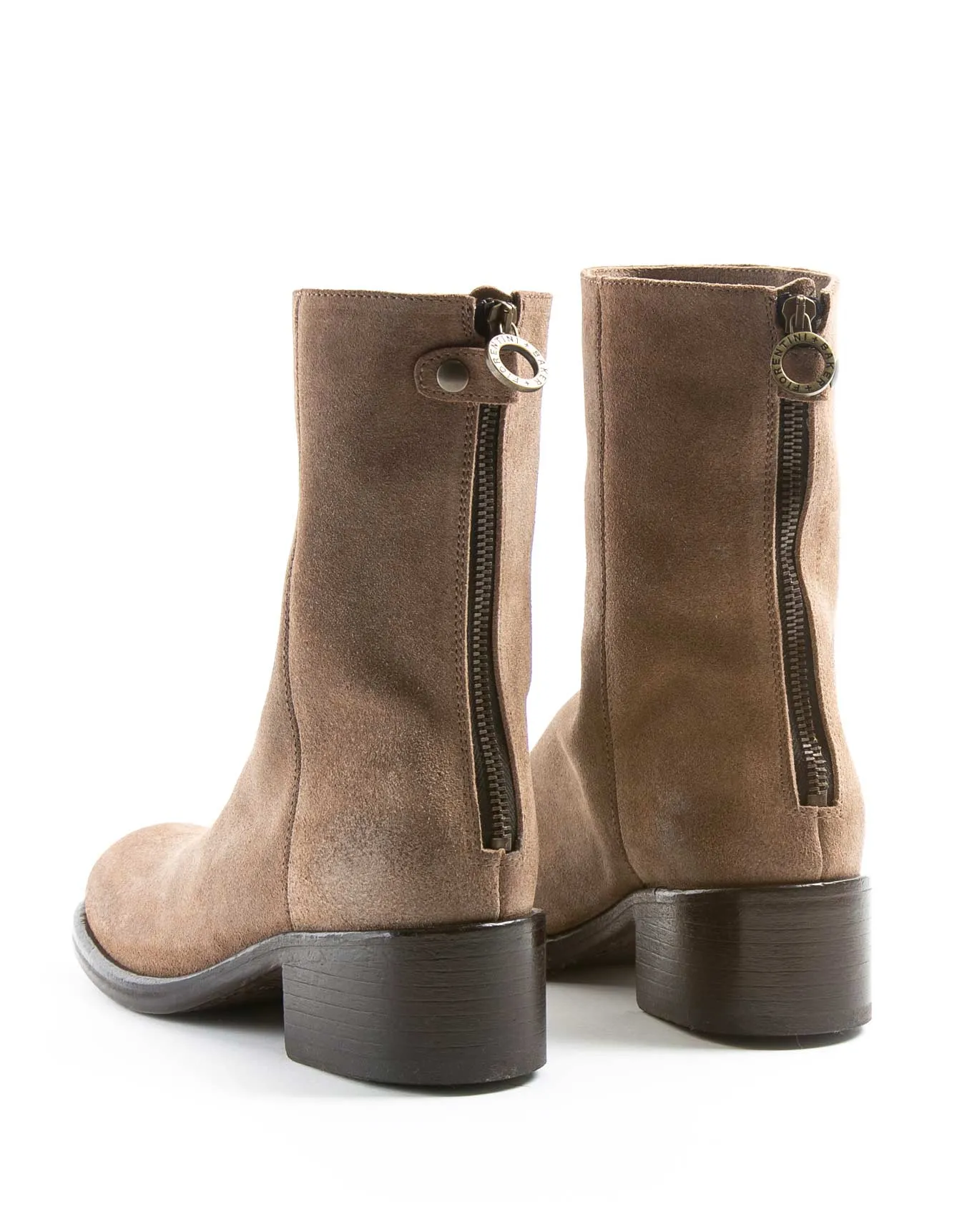 MENNY Taupe Suede Boots