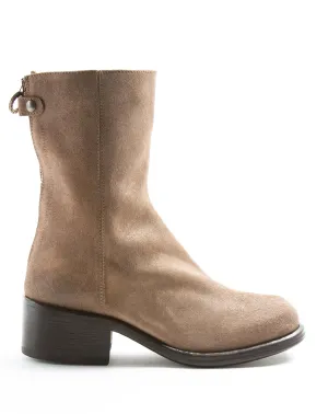 MENNY Taupe Suede Boots