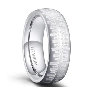 Men's 8mm Matte Titanium Wedding Band