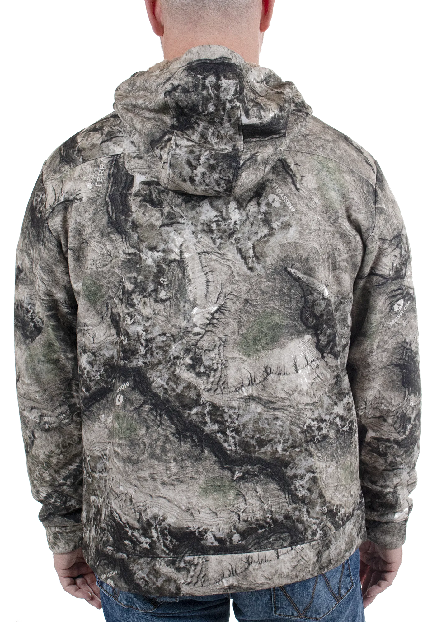 Men's Bow String Sherpa Hoodie - Mossy Oak