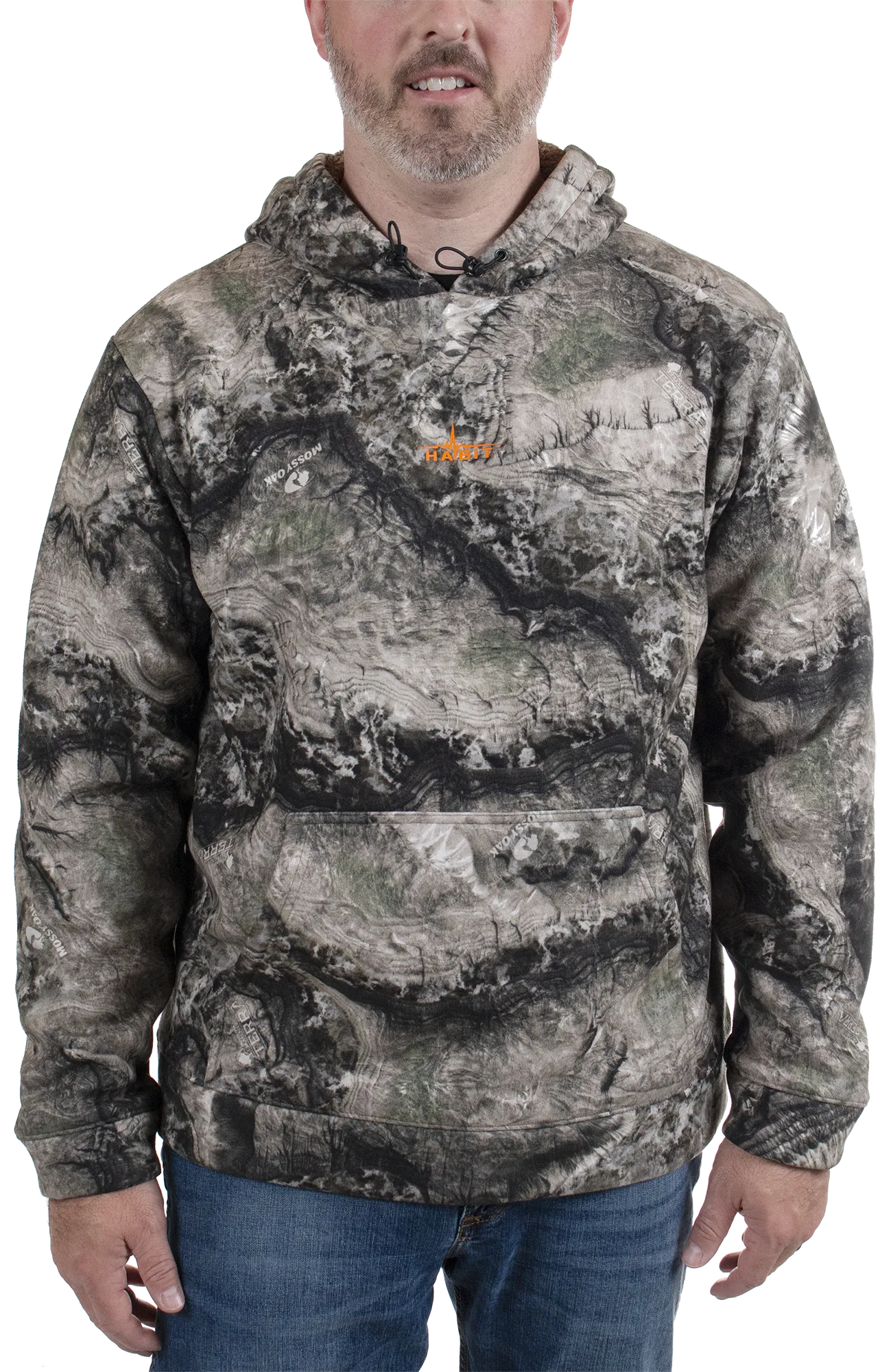 Men's Bow String Sherpa Hoodie - Mossy Oak