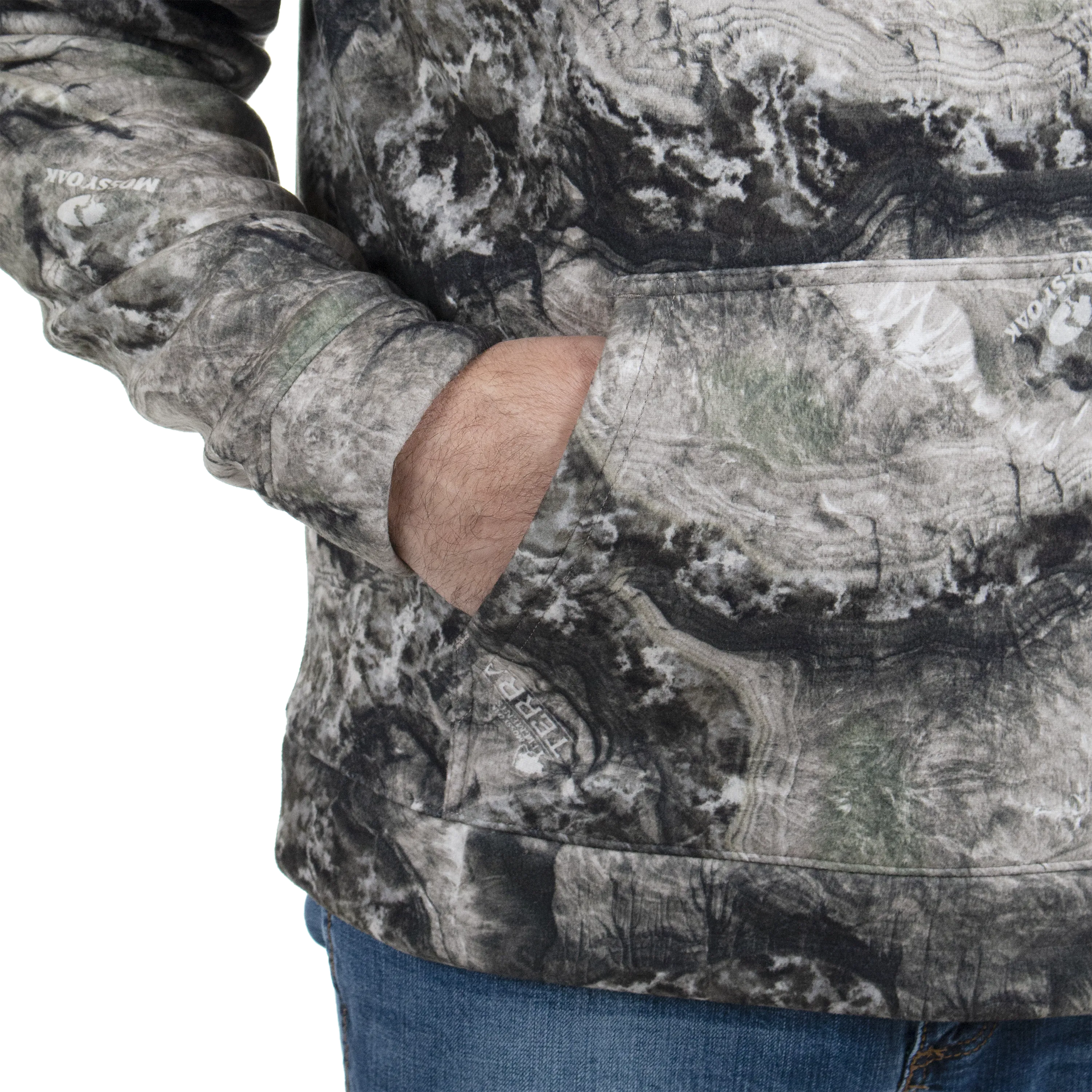 Men's Bow String Sherpa Hoodie - Mossy Oak