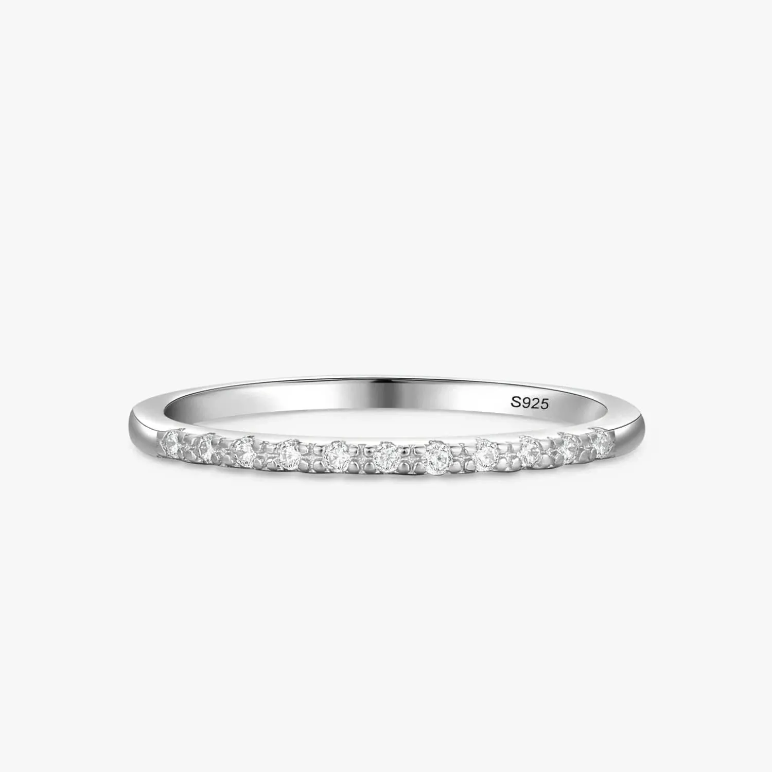 Minimalist Stackable Silver Ring for Women