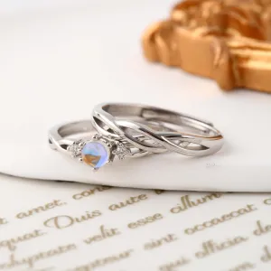 Moonstone Matching Rings