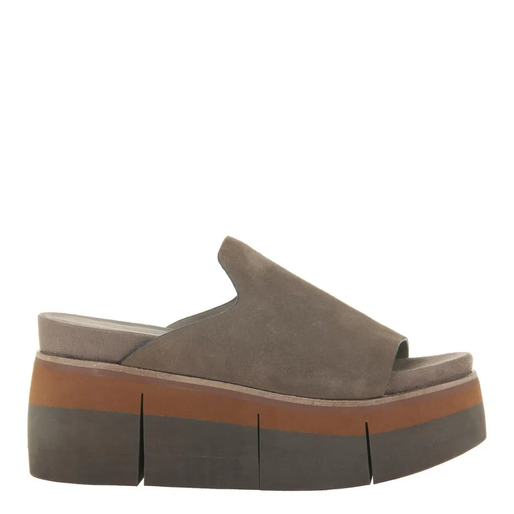 NAKED FEET - FLOW in OTTER Heeled Sandals