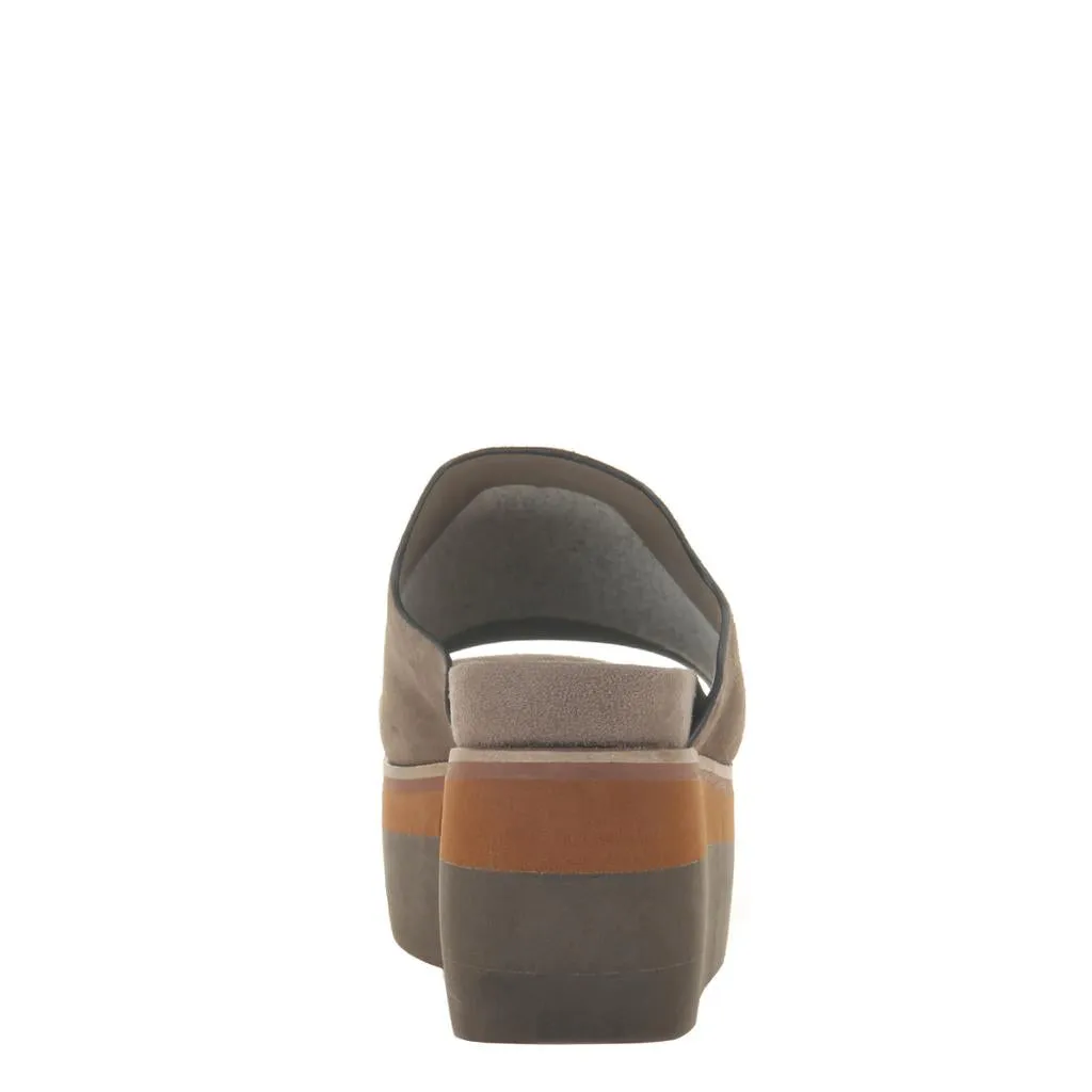 NAKED FEET - FLOW in OTTER Heeled Sandals