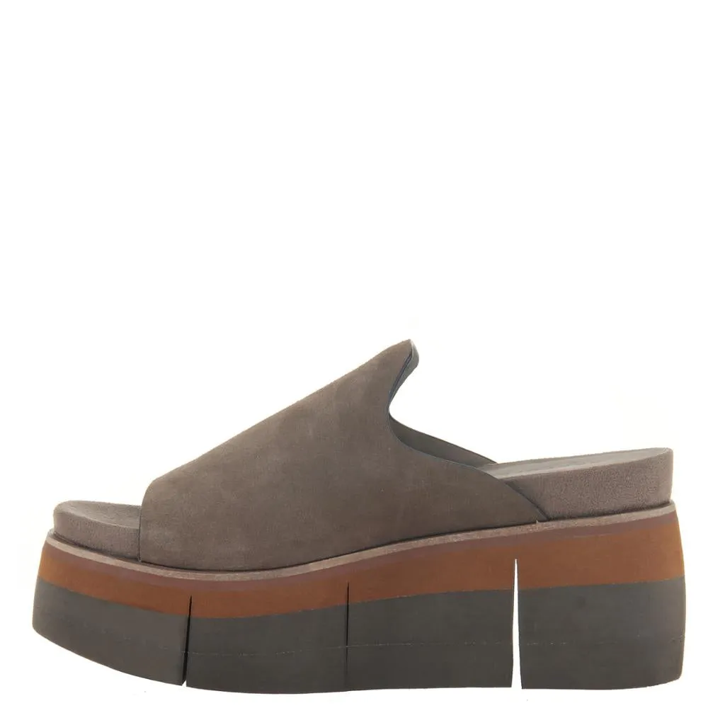 NAKED FEET - FLOW in OTTER Heeled Sandals