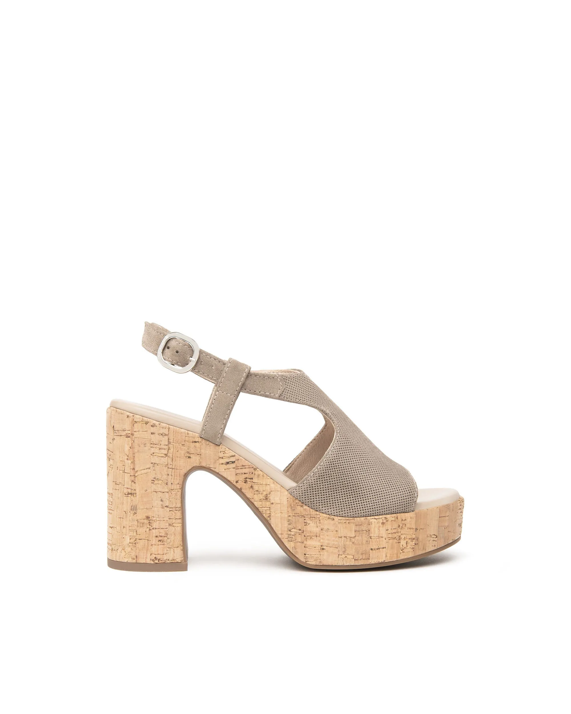 NeroGiardini Platform Sandal with Cork Heel
