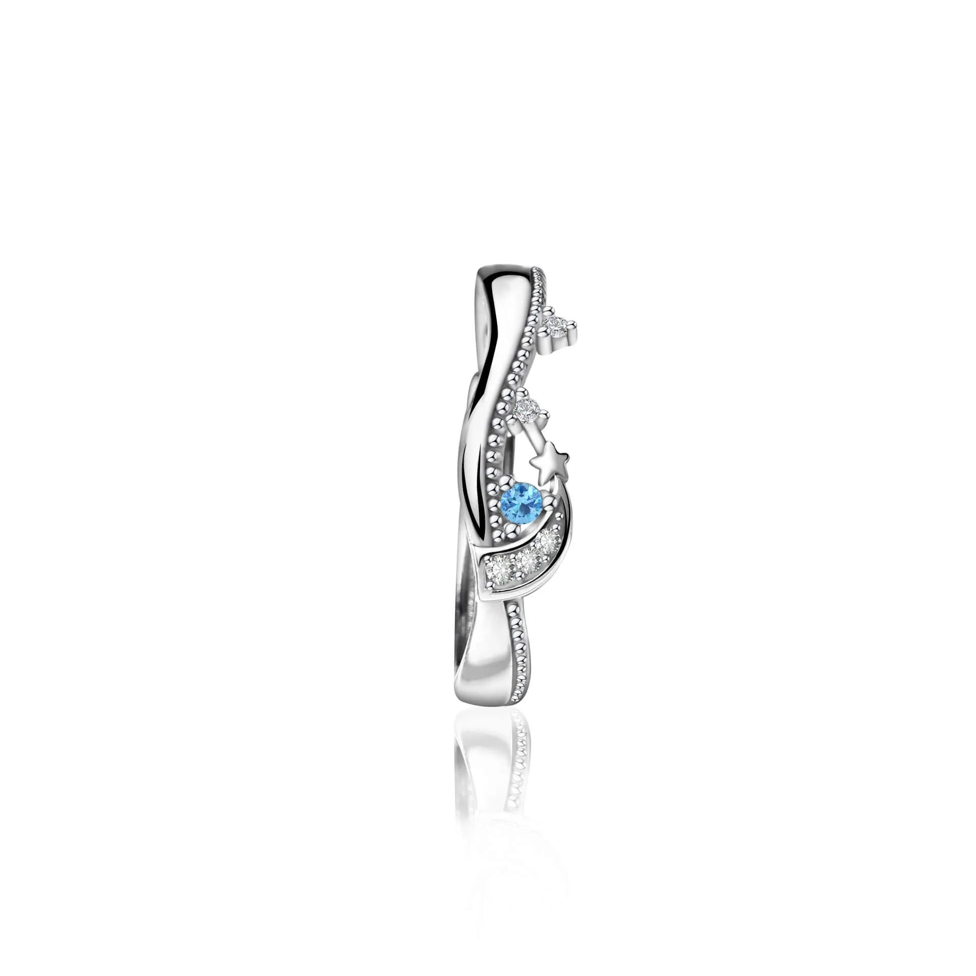 Never Apart Moon & Stars Matching Rings