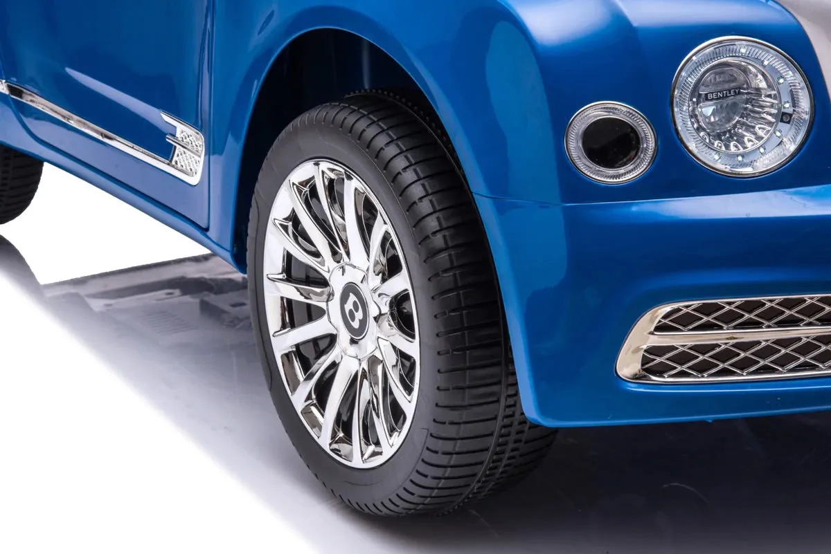 New 2025 Item | Licensed 12V Bentley Mulsanne 1 Seater Ride on Car | Rubber Tires | Leather Seat | Remote