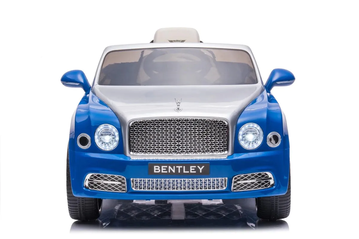 New 2025 Item | Licensed 12V Bentley Mulsanne 1 Seater Ride on Car | Rubber Tires | Leather Seat | Remote