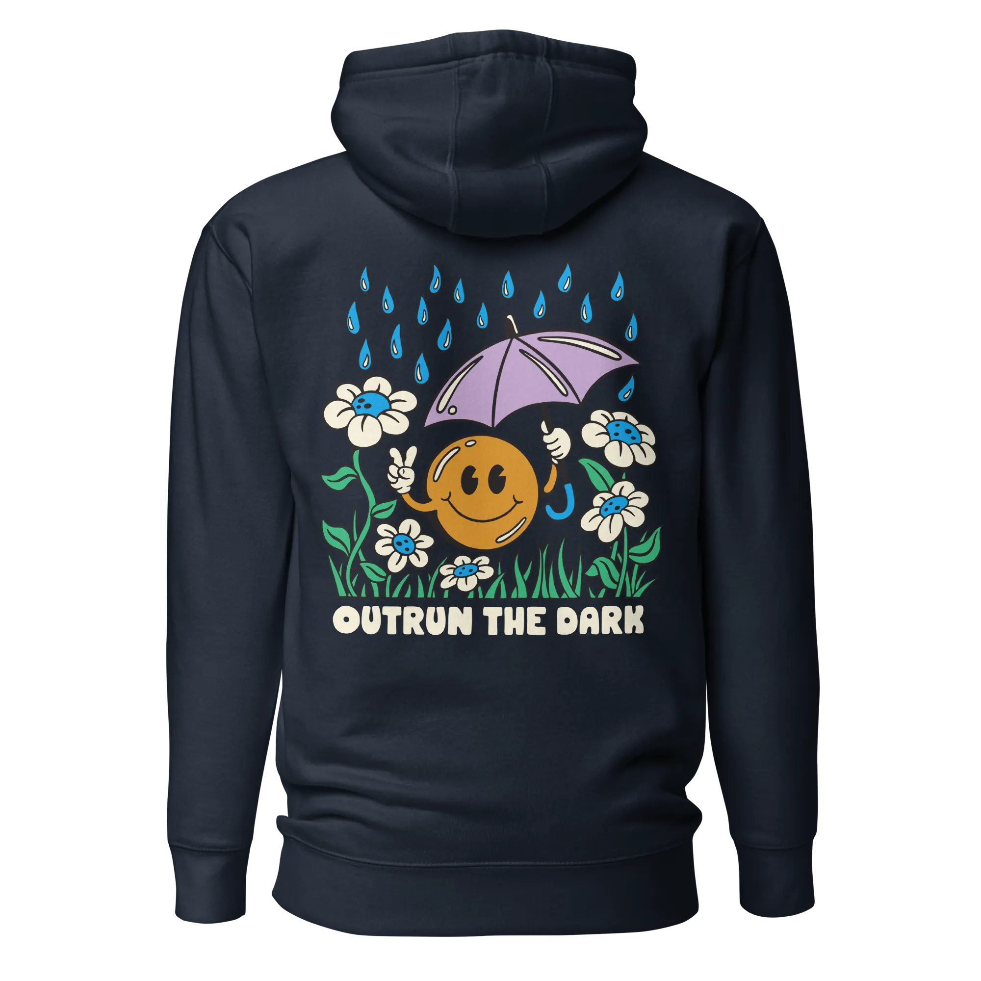 Outrun the Rain Men’s Fitted Hoodie