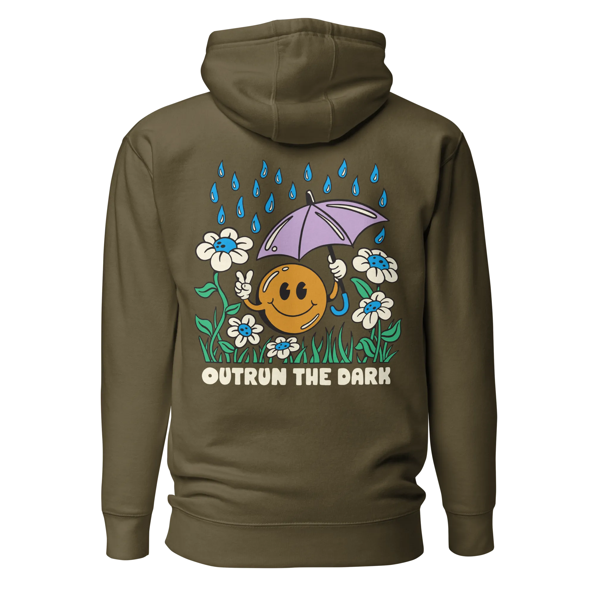 Outrun the Rain Men’s Fitted Hoodie