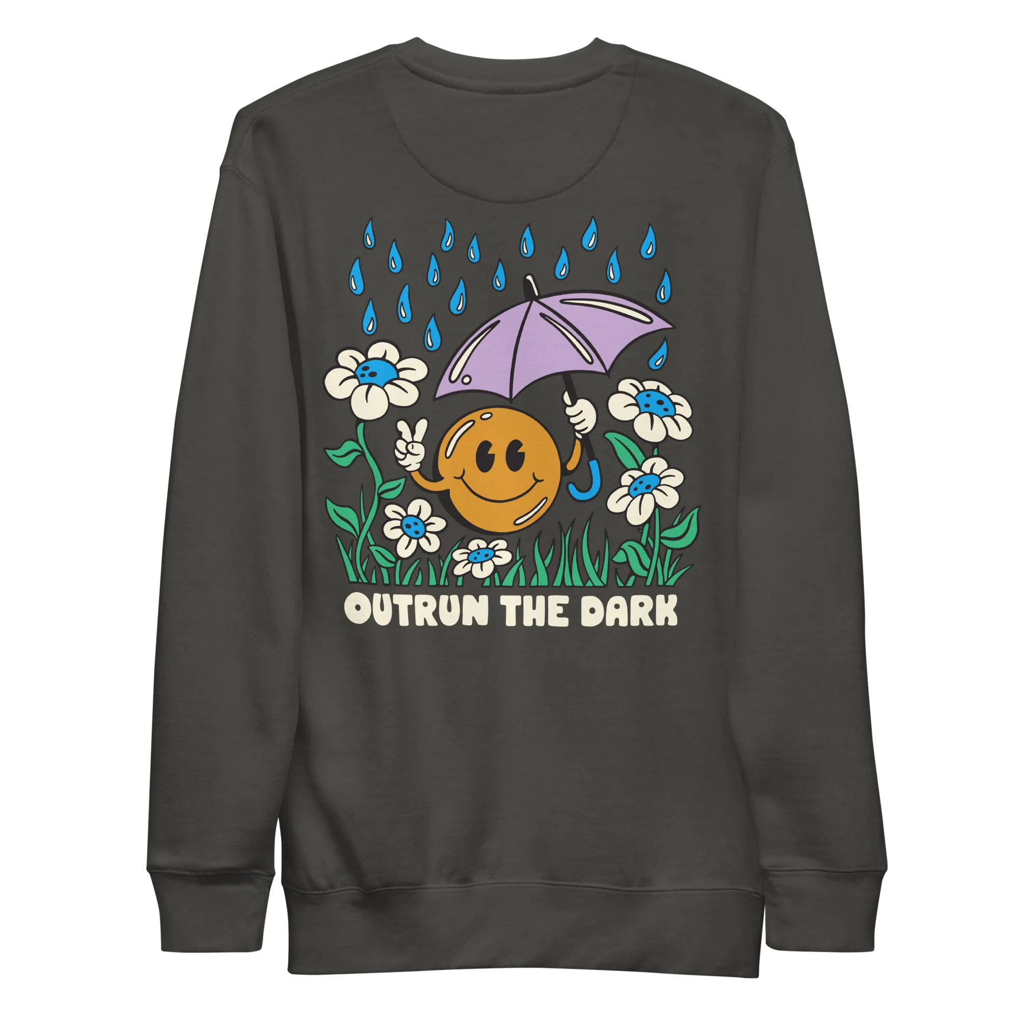 Outrun the Rain Men’s Fitted Sweatshirt