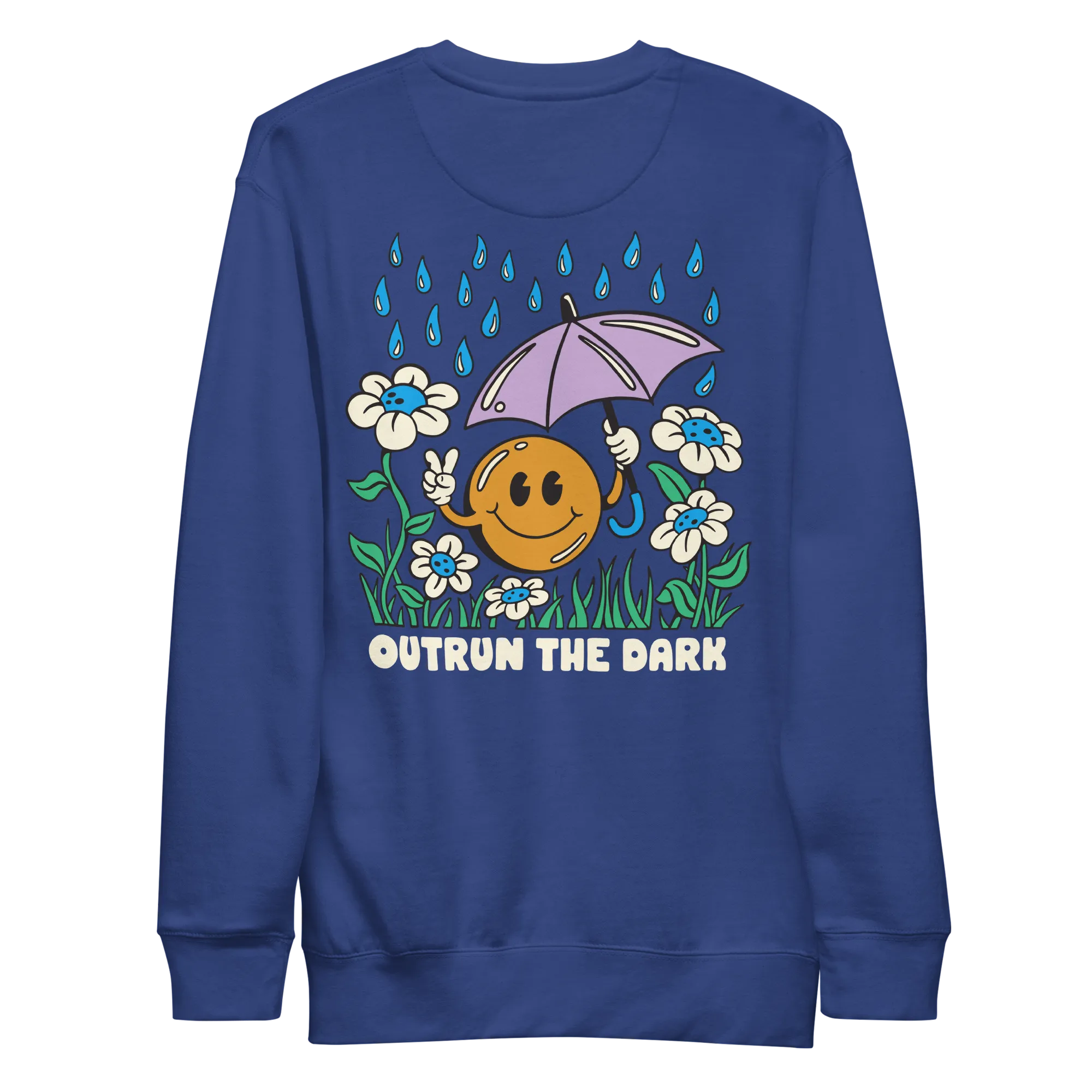 Outrun the Rain Men’s Fitted Sweatshirt