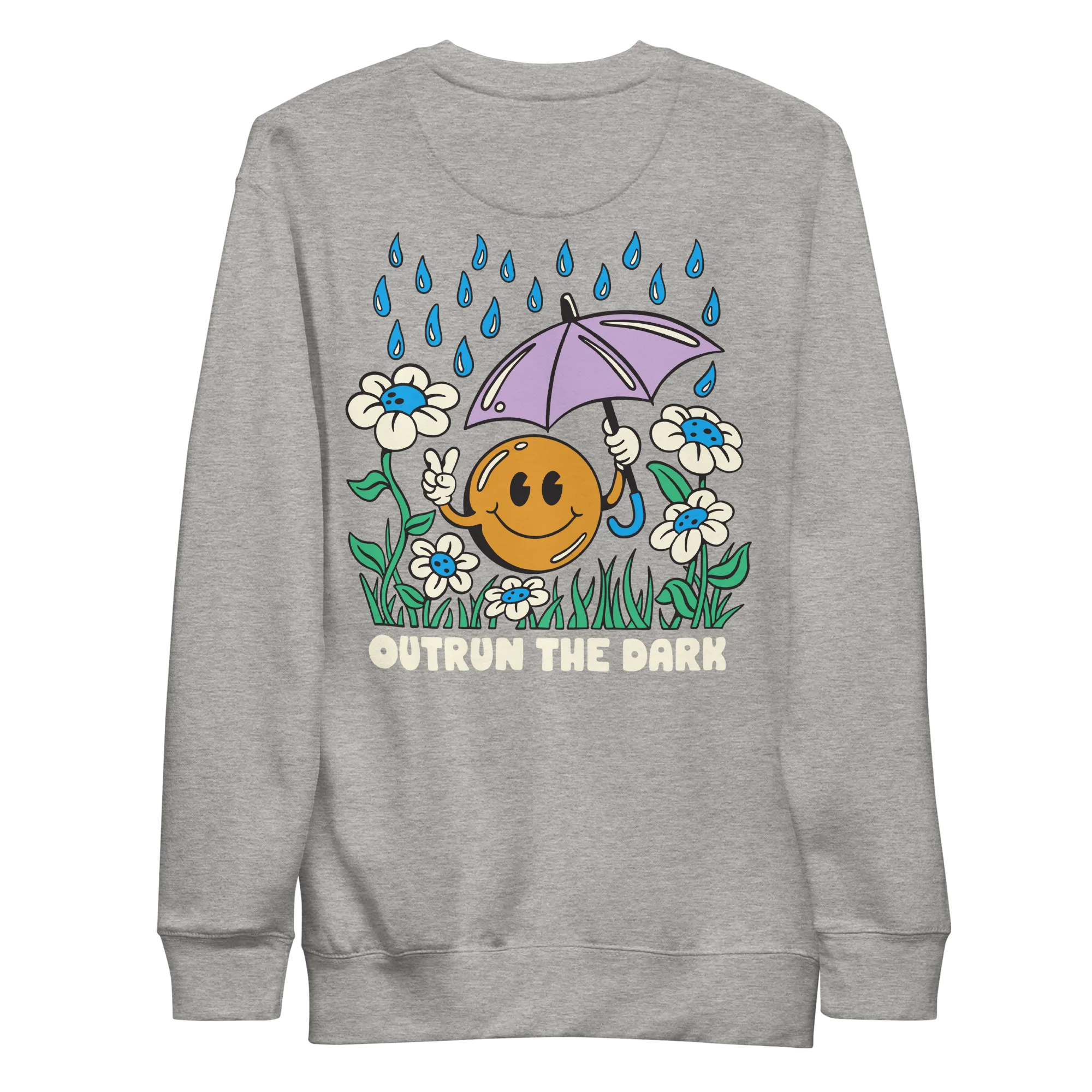 Outrun the Rain Men’s Fitted Sweatshirt