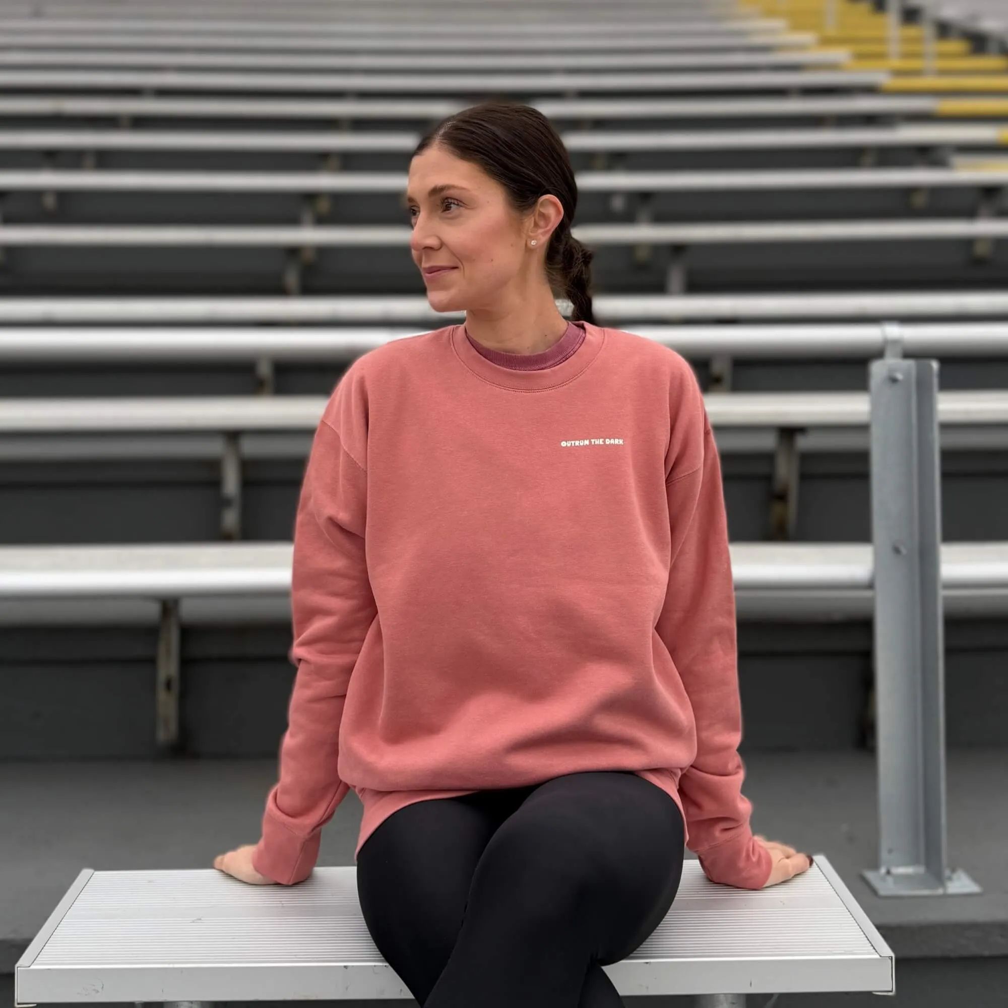 Outrun the Rain Women’s Fitted Sweatshirt