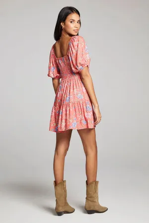 pardee mini dress in poppy