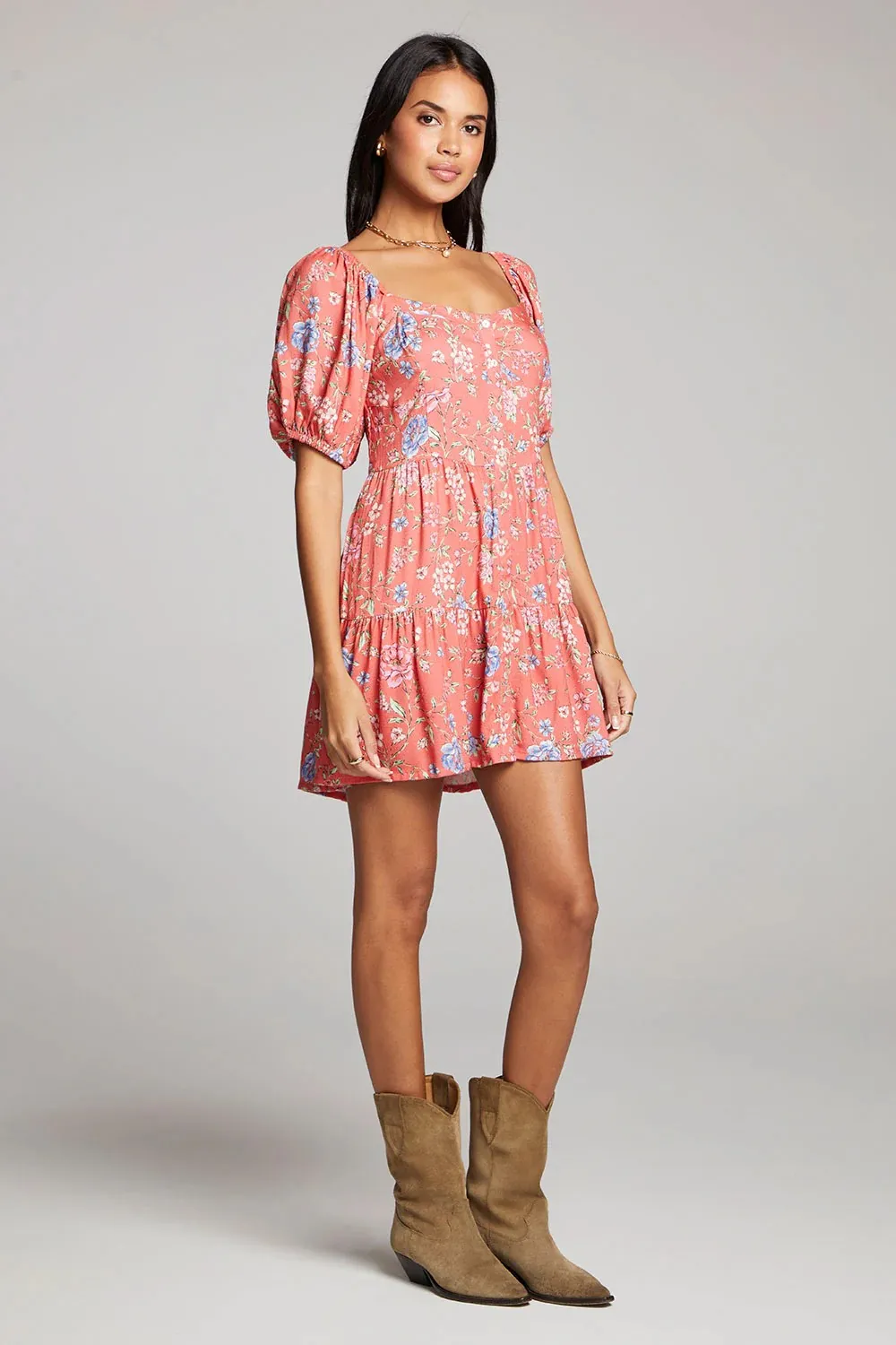 pardee mini dress in poppy