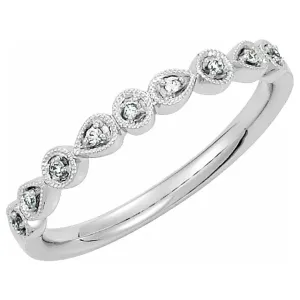 Platinum .04 CTW Diamond Ring