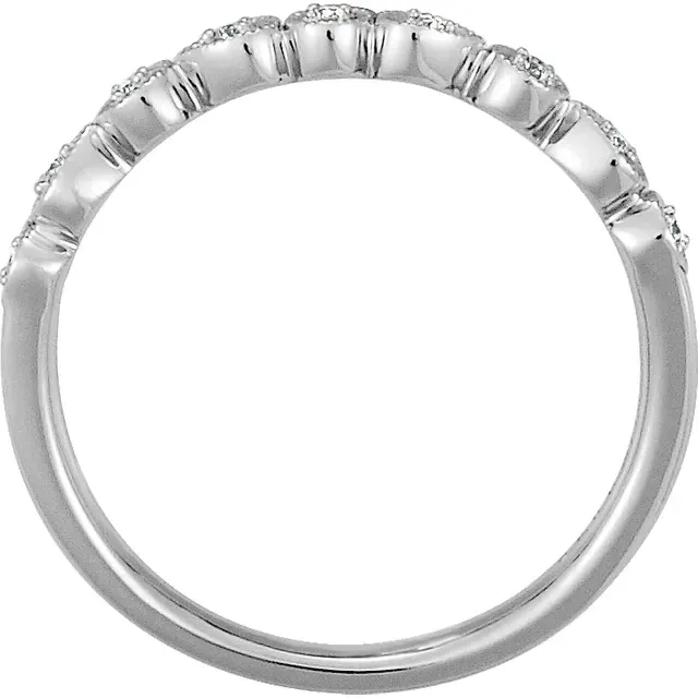 Platinum .04 CTW Diamond Ring