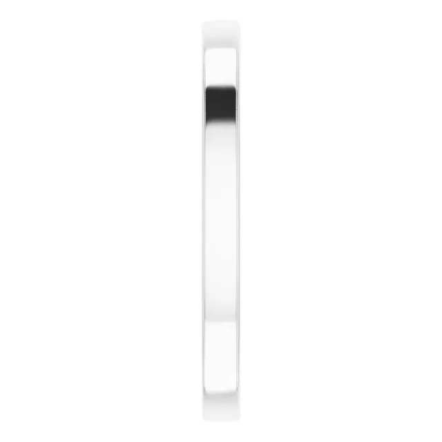 Platinum 2 mm Sculptural-Inspired Band Size 7