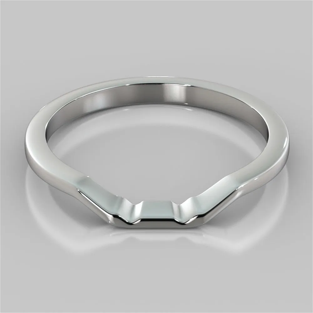 Princess Cut Three-Stone Wedding Set With 2 Matching Bands