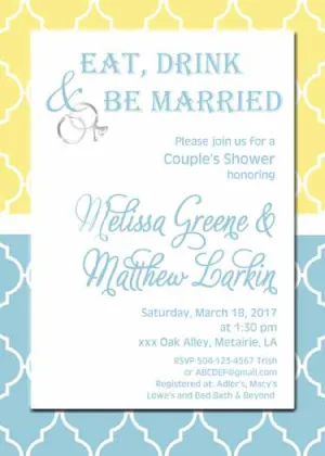 QUAD RINGS CUSTOM INVITATION