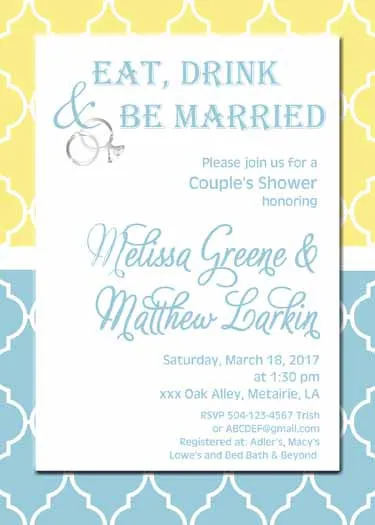 QUAD RINGS CUSTOM INVITATION