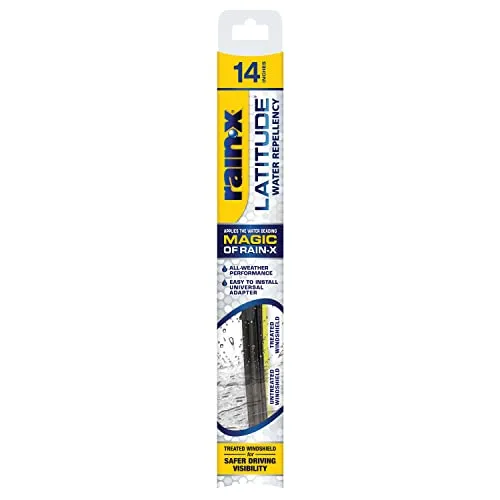 Rain-X 5079272-2 Latitude 2-IN-1 Water Repellency Wiper Blade, 14" (Pack of 1)