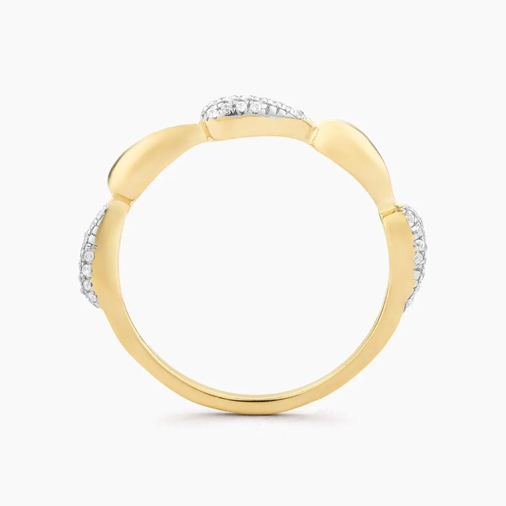 Raindrops Falling Stackable Ring
