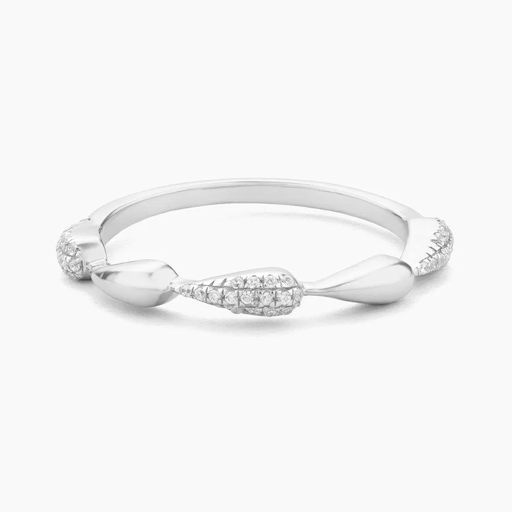 Raindrops Falling Stackable Ring