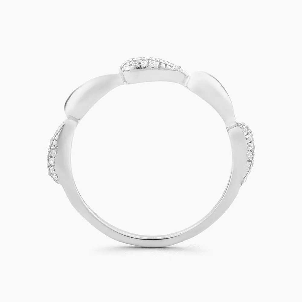 Raindrops Falling Stackable Ring