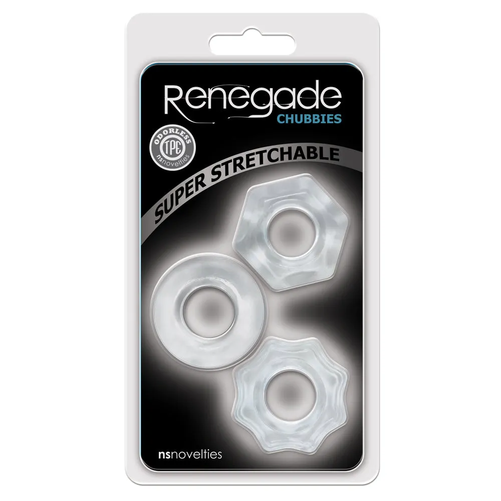 Renegade Chubbies Stackable Cock Rings 3-Pack