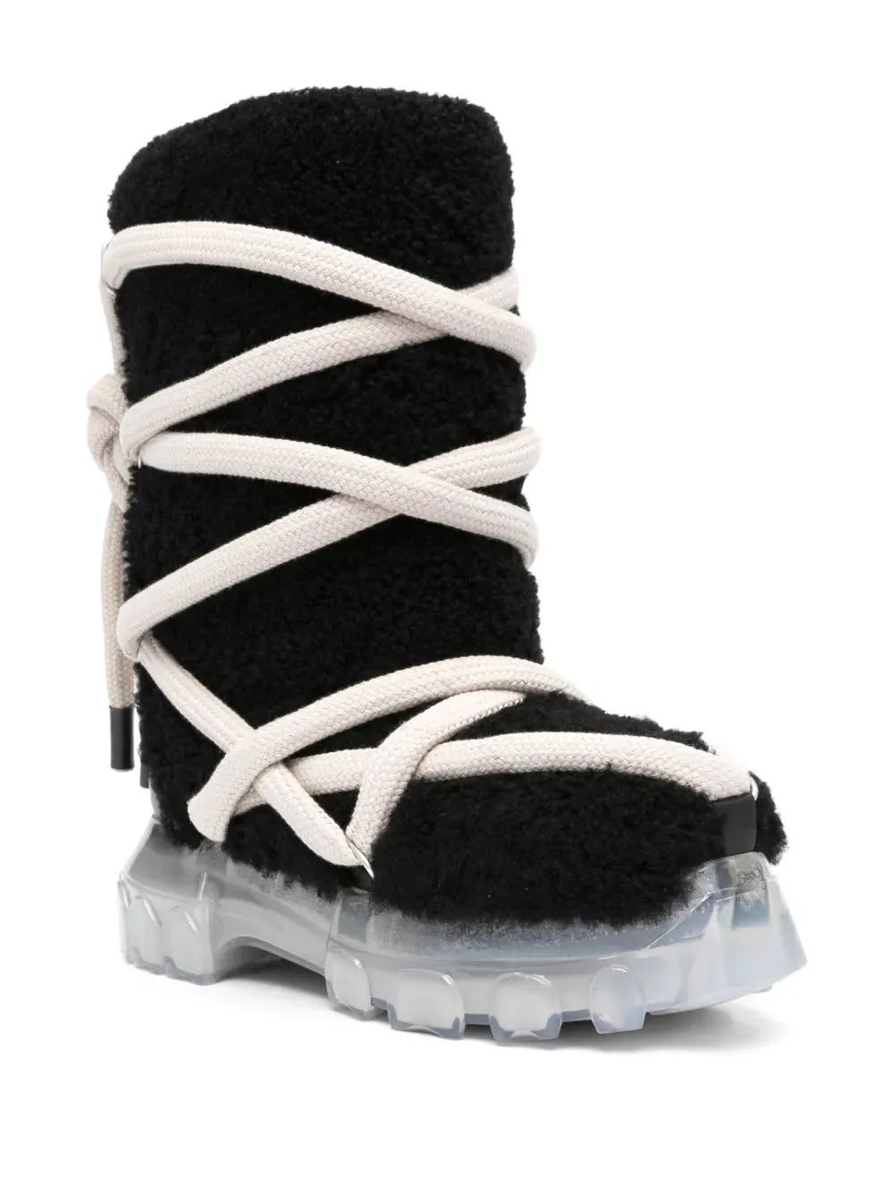 Rick Owens Lunar Tractor calf-length boots