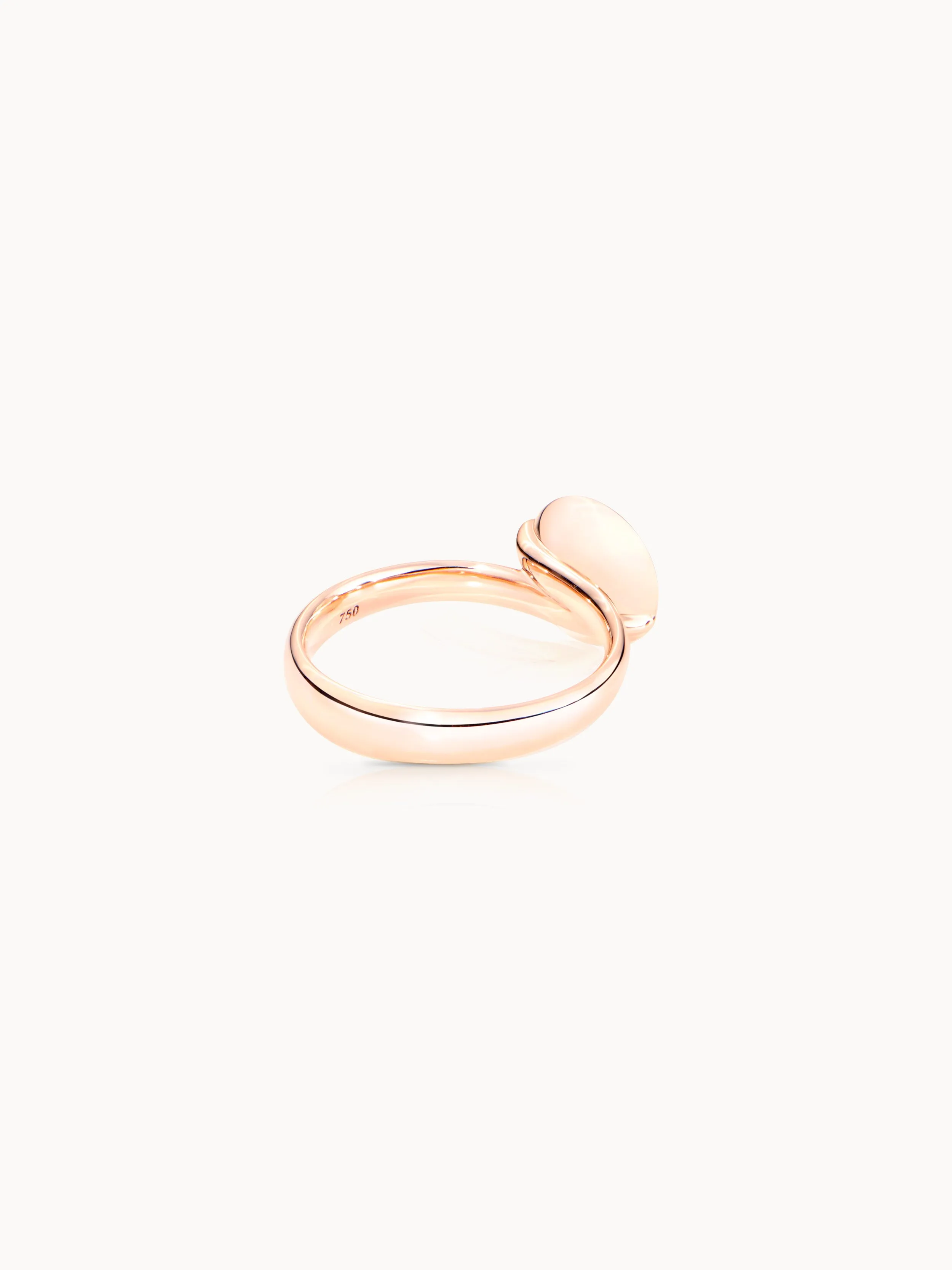 Ring BOUTON small Cacholong Cacholong