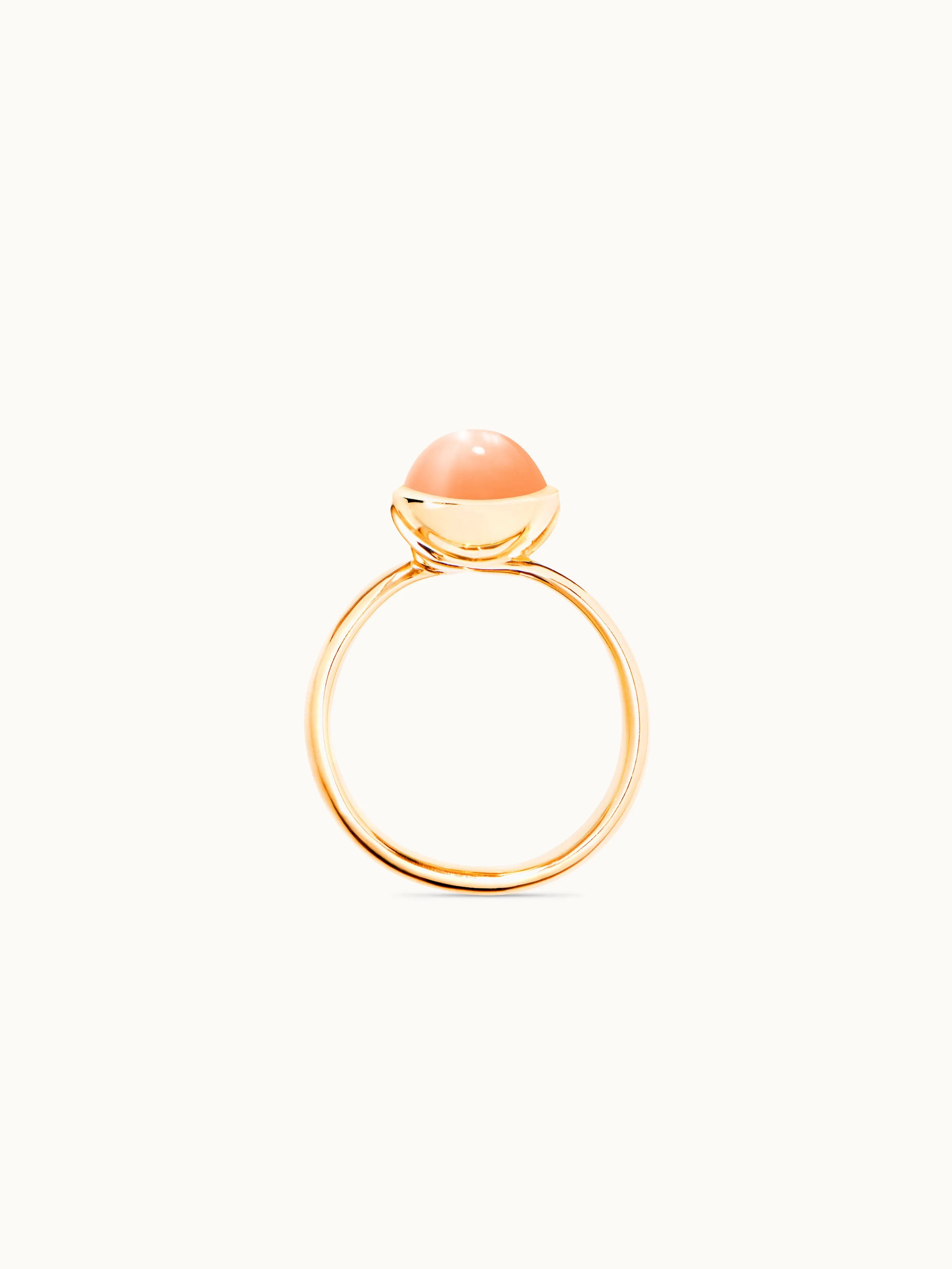 Ring BOUTON small Moonstone orange orange Moonstone