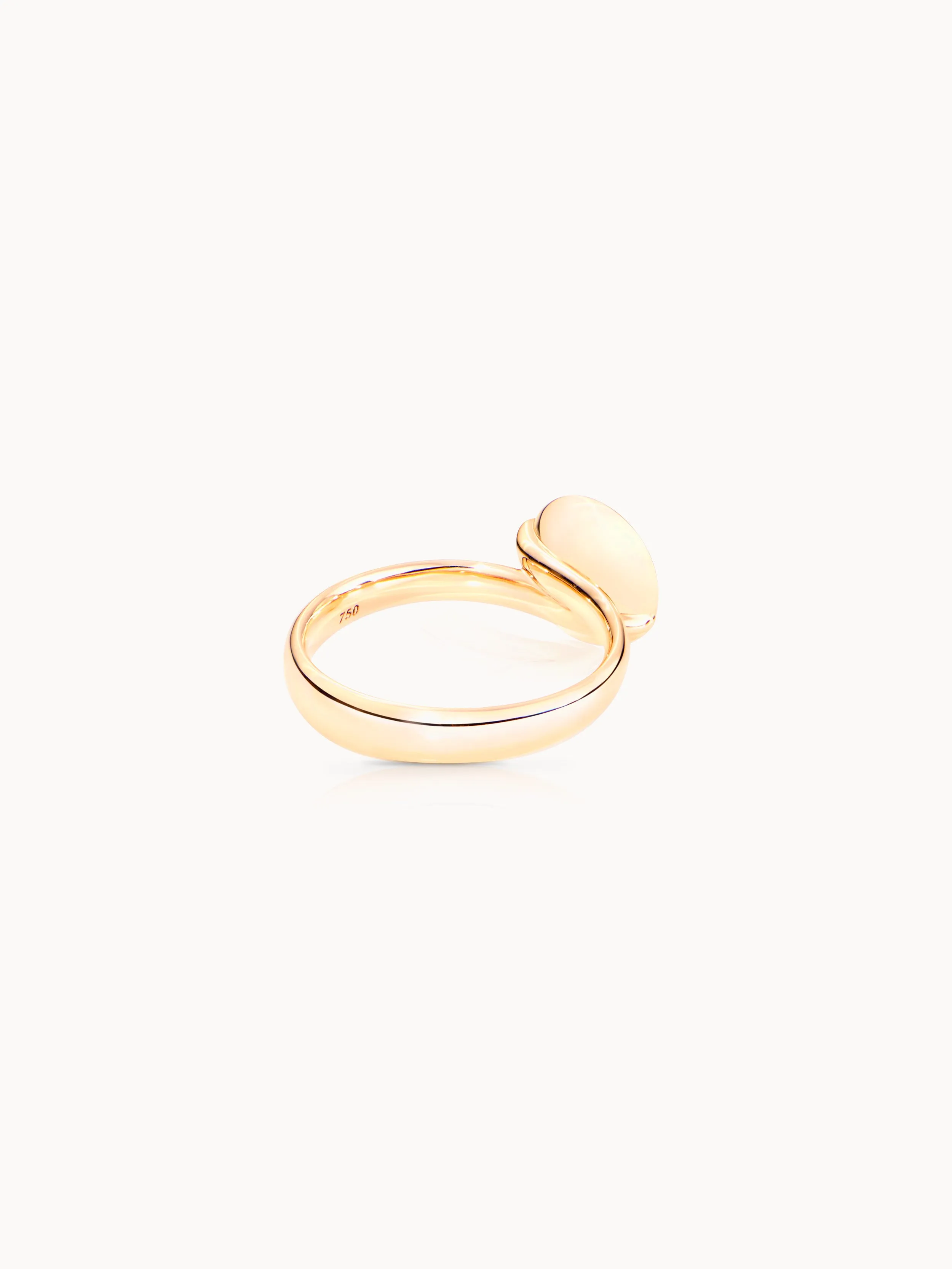 Ring BOUTON small Moonstone orange orange Moonstone