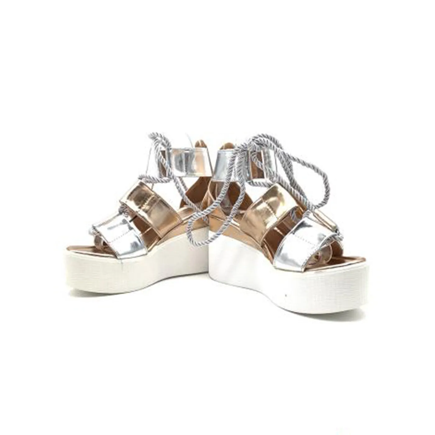 Rose- Gold Heeled Sandals
