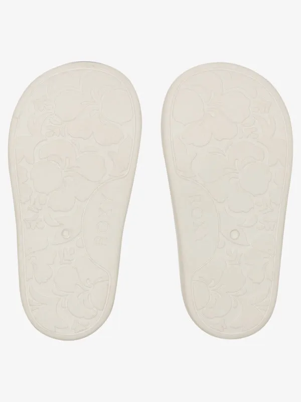 Roxy Slip on Grom Sandals - Blue/Pink