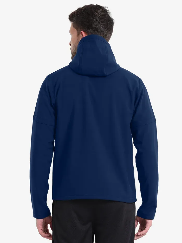 Shrey Softshell Hooded Jacket Navy Size