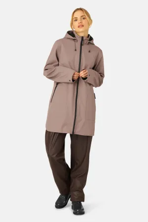 Softshell Regenmantel A-Linie - Old Lavender