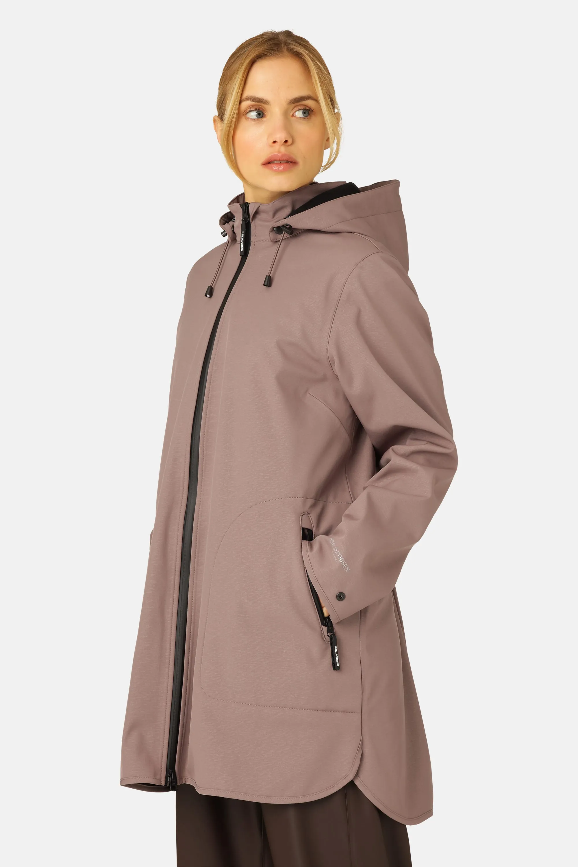 Softshell Regenmantel A-Linie - Old Lavender