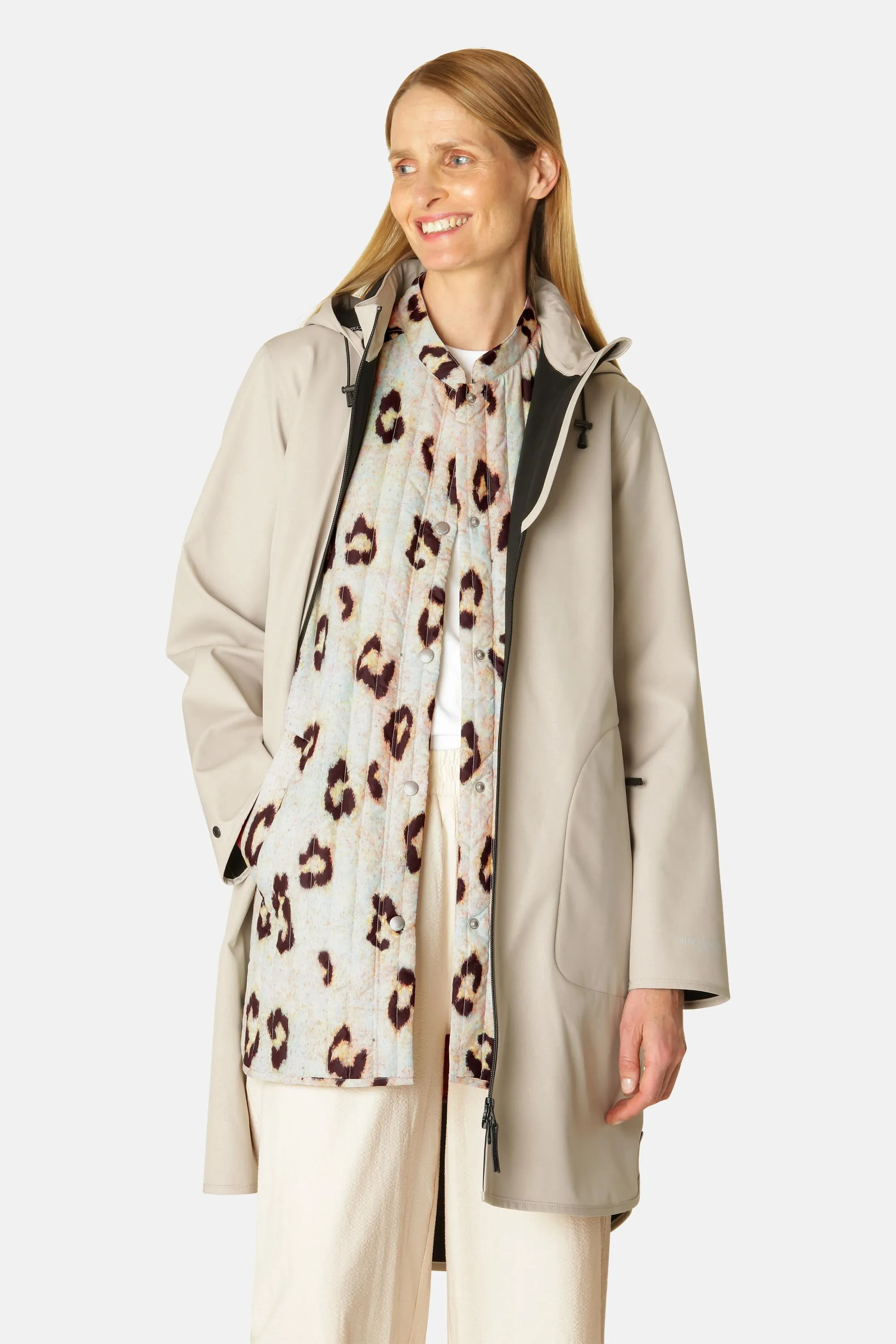 Softshell Regnjacka A-linje - Chateau Gray