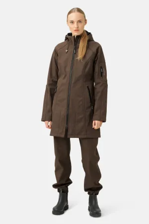 Softshell Regnjacka - Chocolate Brown