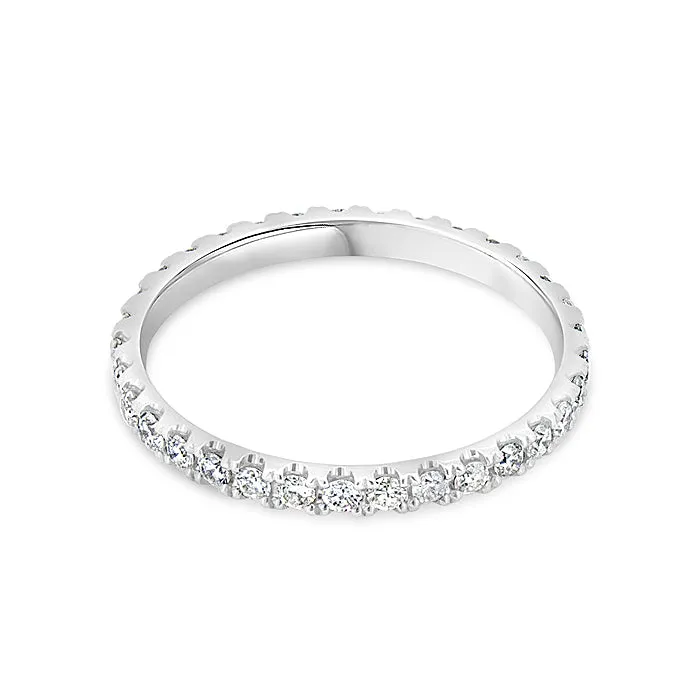 Stackable Pavé Diamond Ring
