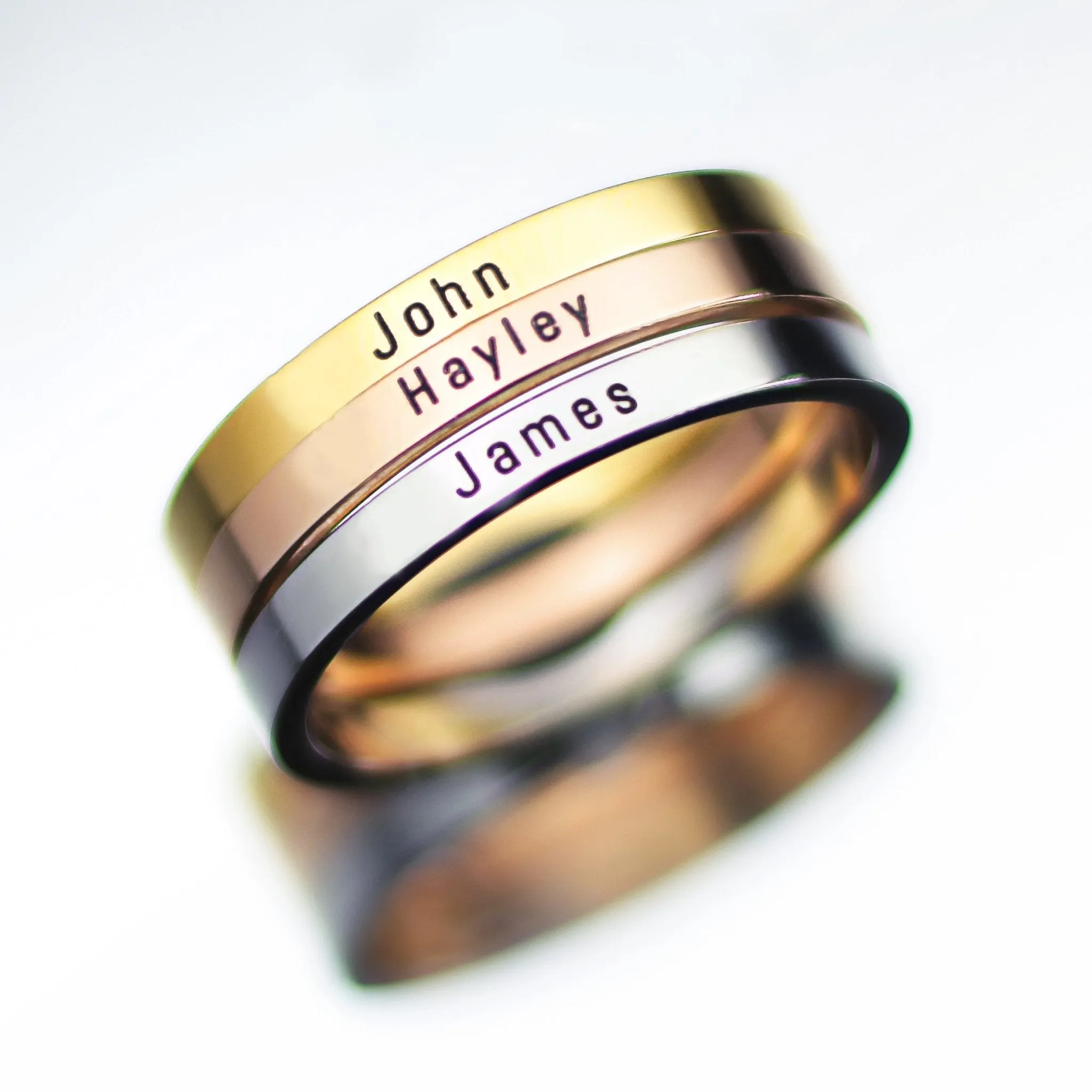 Stackable Personalised Classic Ring